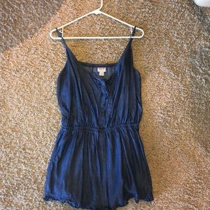 Denim romper